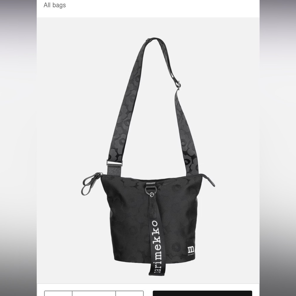 Marimekko Black Carry-All Bag